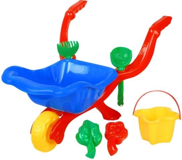 Roabă pentru copii Bączek cu accesorii pentru nisip
