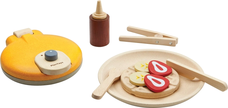 Plan Toys set din lemn pentru prepararea vafelor