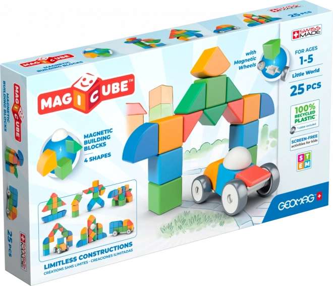 Geomag Magicube Shapes – set de construcție magnetică, 25 piese