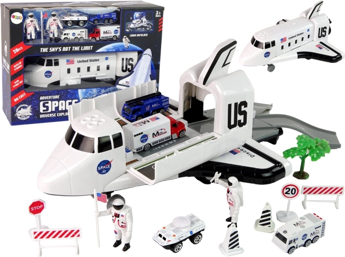 Set navă spațială cu vehicule și accesorii