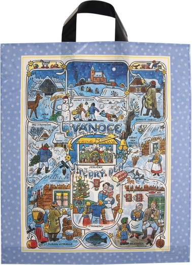 Geantă din material plastic cu motiv J. Lada 40 × 46 cm