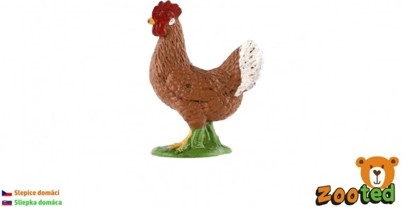 Figurină din plastic - găină, 4 cm