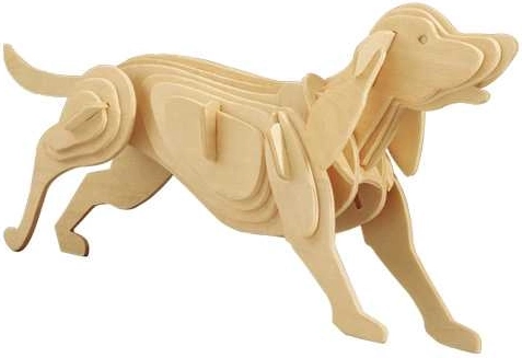 Woodcraft puzzle 3D din lemn câine