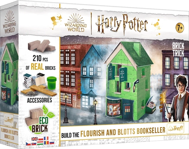 Set de construit BRICK TRICK HARRY POTTER – Librăria Flourish and Blotts, 210 piese