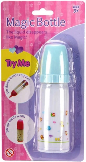 Biberon magic pentru păpușă bebeluș cu lapte care dispare 14,5 cm - 1 bucată
