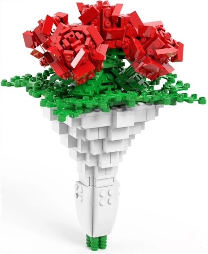 Buchet realist din cărămizi de construcție