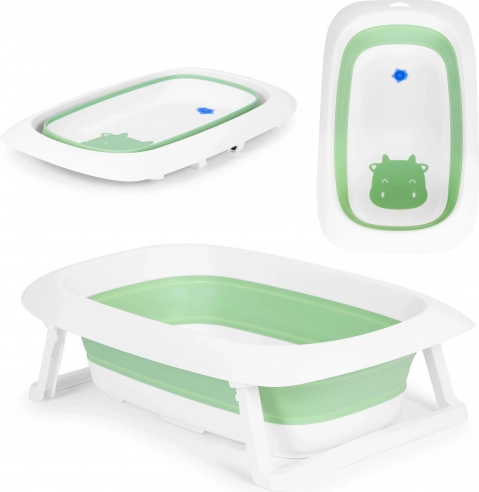 Cădiță pliabilă pentru copii cu dop de scurgere 81 cm ECOTOYS – Verde