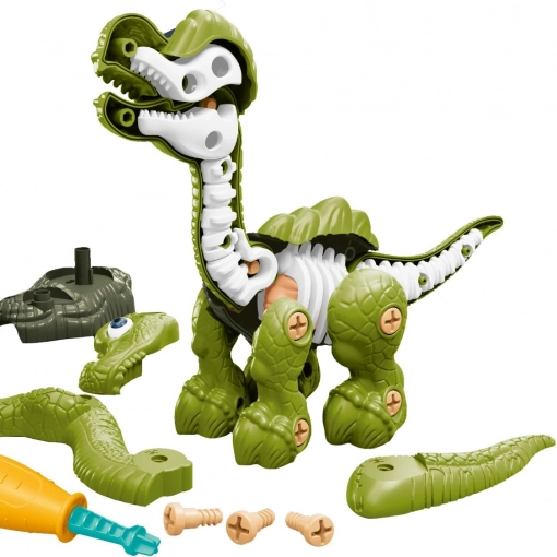 Dinosaurus cu schelet șurub verde
