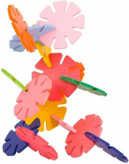 Set de construcție din lemn Bigjigs Toys Daisy Fun