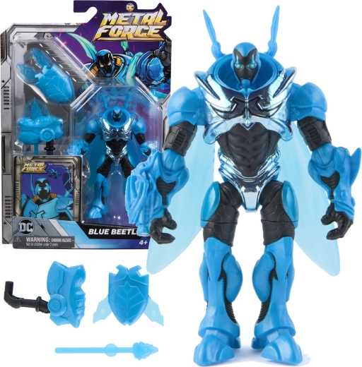 Figurină de acțiune BLUE BEETLE 12 cm – DC Comics Metal Force