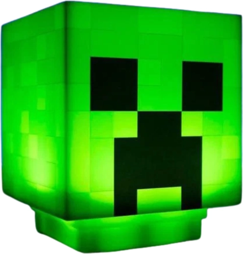 Lampă pentru copii Minecraft Creeper cu sunet