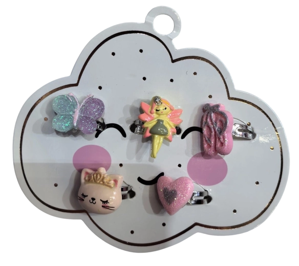 PINK set de inele zână și animăluțe, 5 buc.