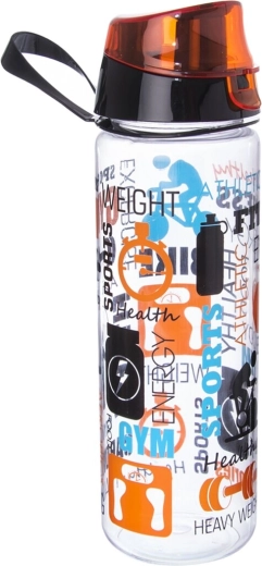 Sticlă sport fitness cu capac 0,75 l