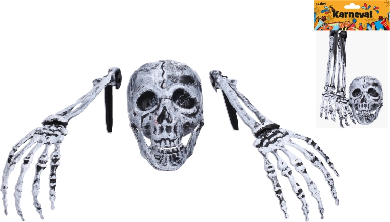 Decorațiune de Halloween – schelet (mâini și cap)