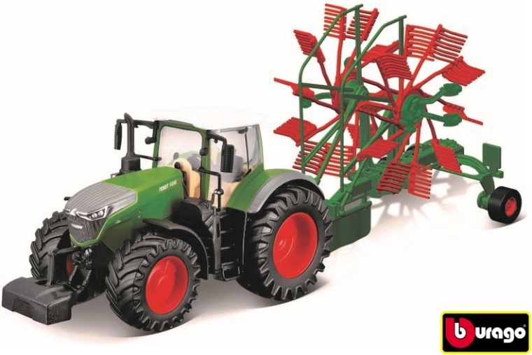 Fendt 1050 Vario cu greblă de fân, 10 cm