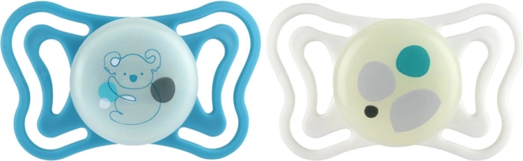 Suzete Chicco PhysioForma Light din silicon, ortodontice, neutre 16–36 luni, 2 buc.