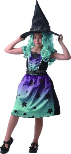Costum de carnaval vrăjitoare pentru fete 110–120 cm