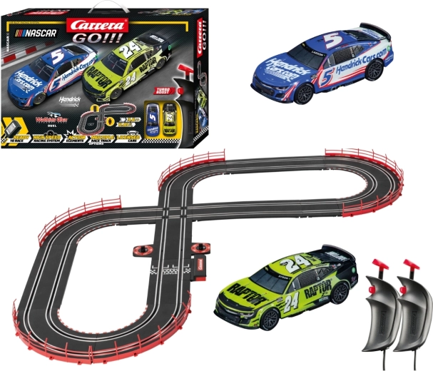 Carrera GO!!! NASCAR Watkins Glen Duel pistă de curse de 3,6 m