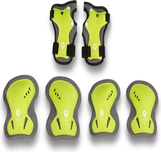 Protecții pentru copii Qplay green, mărimea S (3–5 ani)