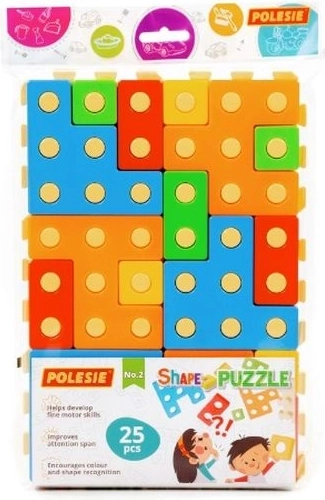 Puzzle educativ „Așază puzzle” nr. 2 (25 piese) în săculeț
