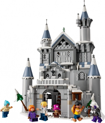 Castel înzăpezit plin de detalii