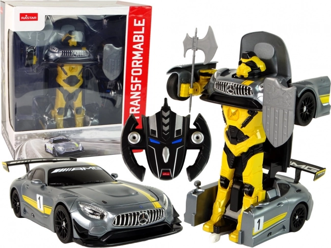 Mașină RC RASTAR Mercedes-AMG GT3 robot transformabil 1:14