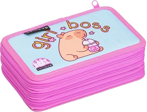 LizzyCard penar textil cu 3 compartimente capybara