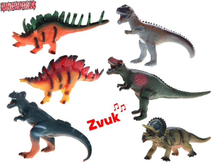 Figurină de dinozaur cu sunet Dinoworld 23–25 cm - 1 bucată