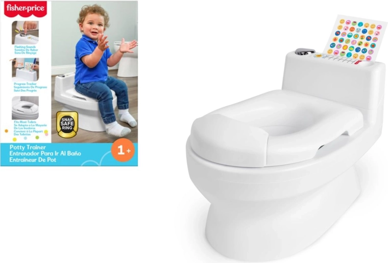 Oliță Fisher Price în formă de toaletă, cu sunet