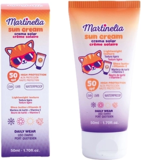 Cremă de protecție solară rezistentă la apă pentru copii SPF 50 50 ml