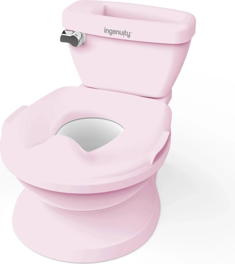 Toaletă pentru copii Ingenuity My Size cu sunet, roz