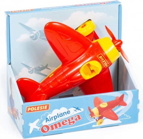 Avion din plastic Omega pentru copii Polesie – Roșu