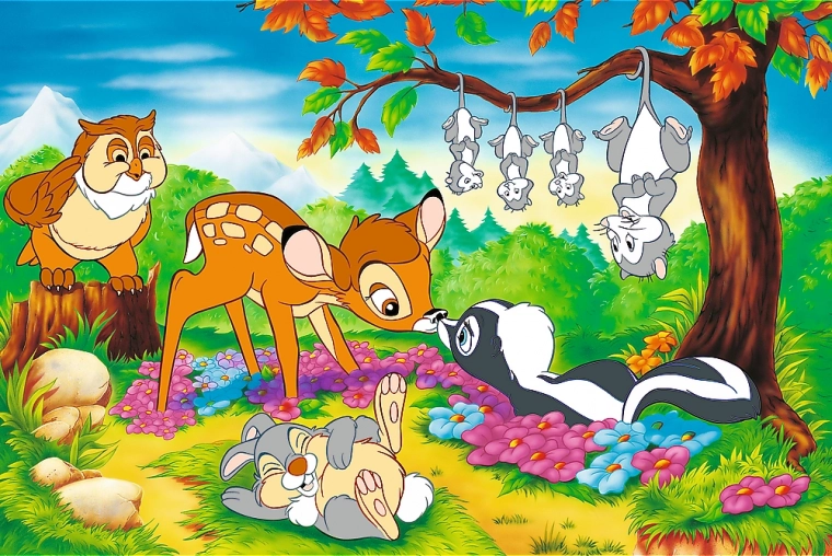 Puzzle Bambi și prietenii din pădure 160 de piese