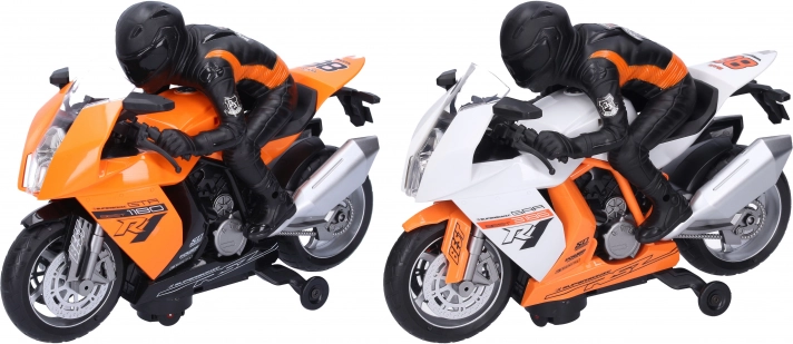 Motocicletă de curse cu pilot 28 cm cu lumină și sunet