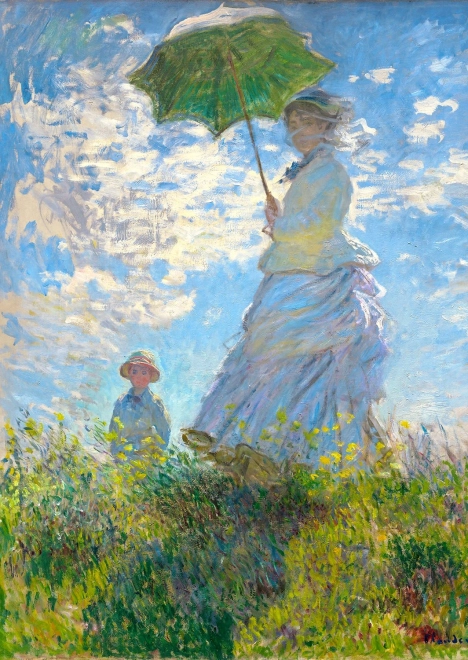 Puzzle Claude Monet: Femeie cu umbrelă 1000 piese