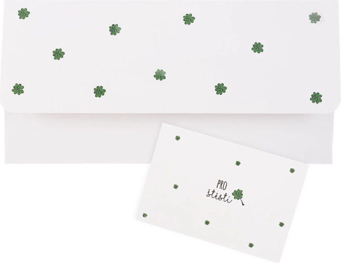 Plic pentru cadou din hârtie „Pentru noroc” 22 × 11 cm