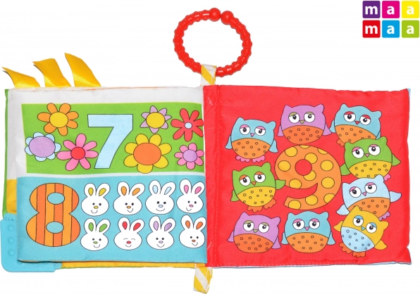 Cărticică textilă pentru bebeluși 15 × 15 cm