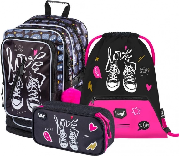 Set Școlar Rucsac, Penar și Săculeț Tenisi