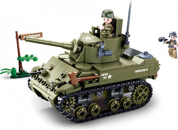 Sluban Army WW2 tanc aliat mic – set de construcție