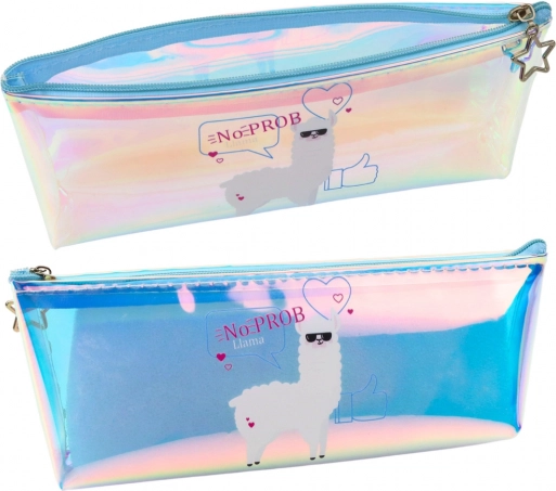Penar școlar holografic cu lamă albastră 21x6cm