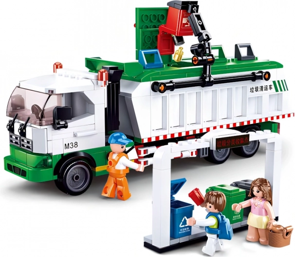 Sluban Town Camion pentru Reciclare şi Joc cu Cărți