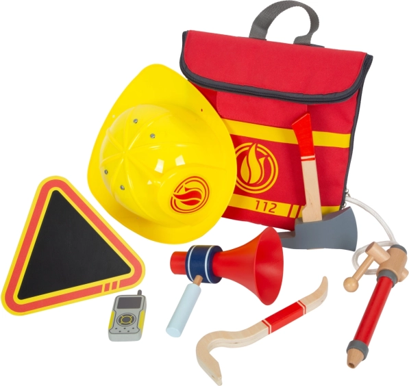rucsac de pompier pentru copii cu set de unelte small foot