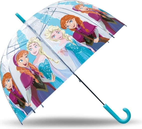 Umbrelă transparentă automată FROZEN (Regatul de Gheață)