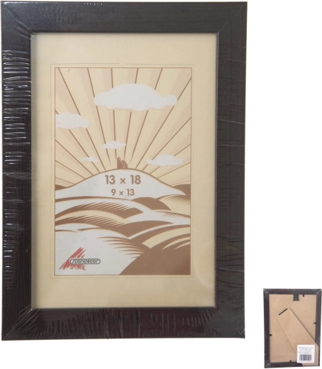Ramă foto din lemn maro 13 × 18 cm