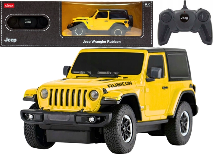 R/C Auto Jeep Wrangler JL Rubicon Galben 1:24