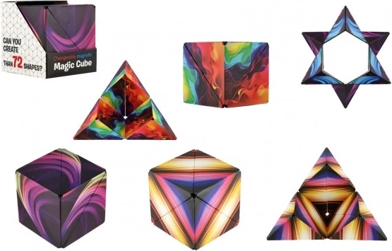 Cubul puzzle magnetic curcubeu