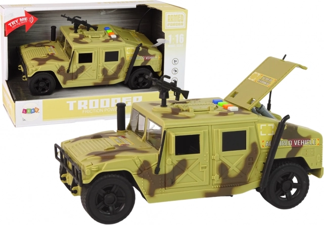 Jucărie militară vehicul camuflaj deschis