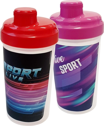 Shaker și sticlă sport 500 ml NEW SPORTLIFE