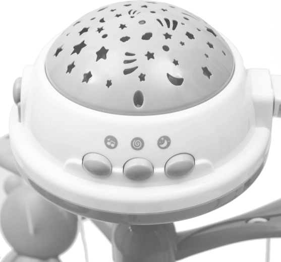 Noapte liniștită cu proiector de lumină