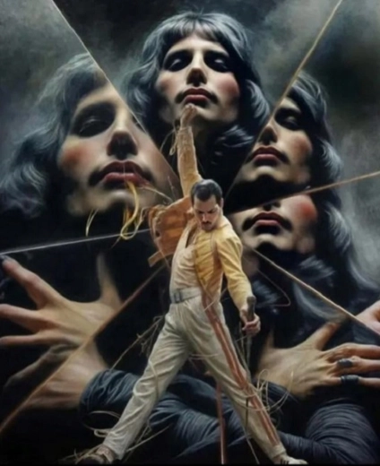Pictură pe numere Freddie Mercury 40 × 50 cm